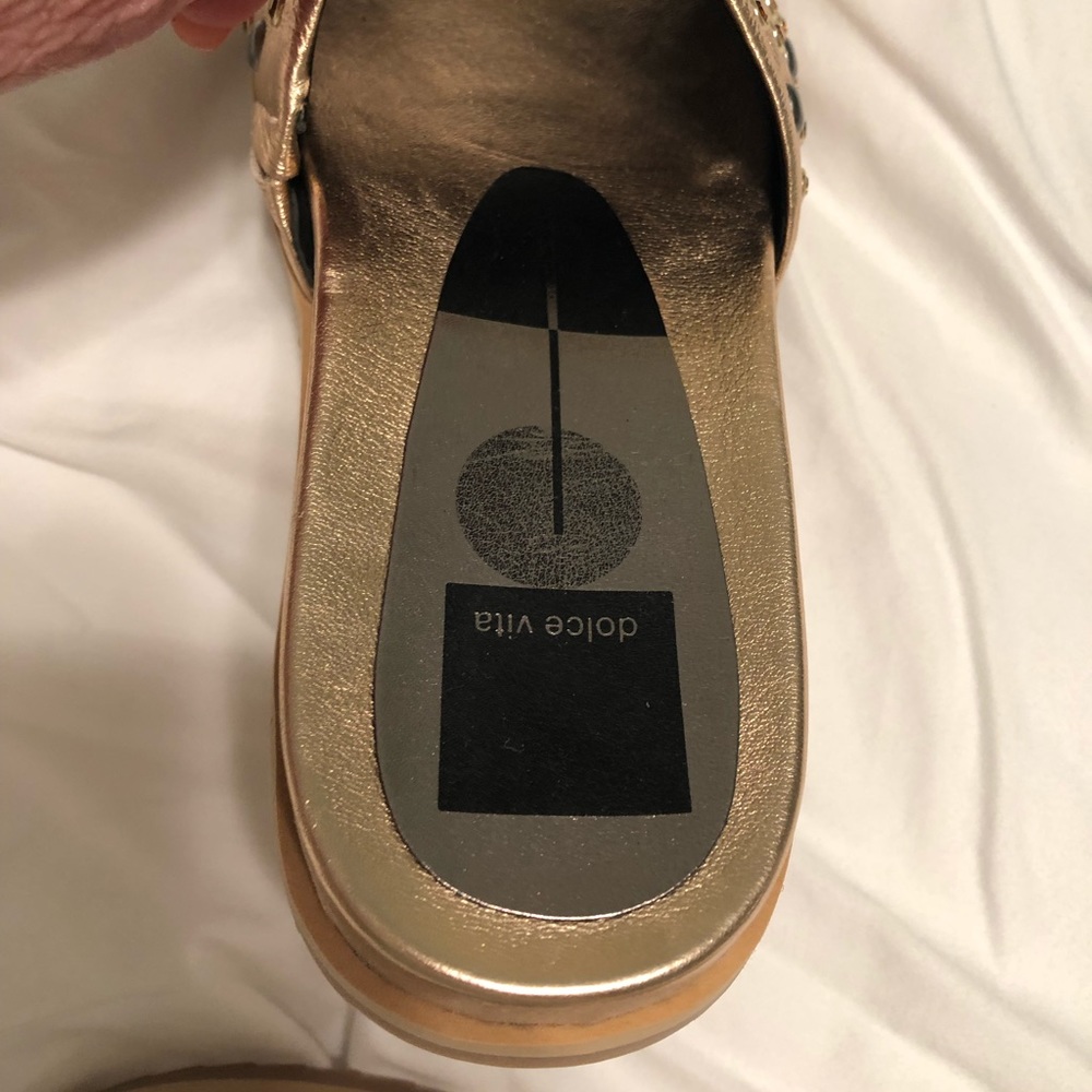 Rose gold jewel studded slides - Picture 4 of 4